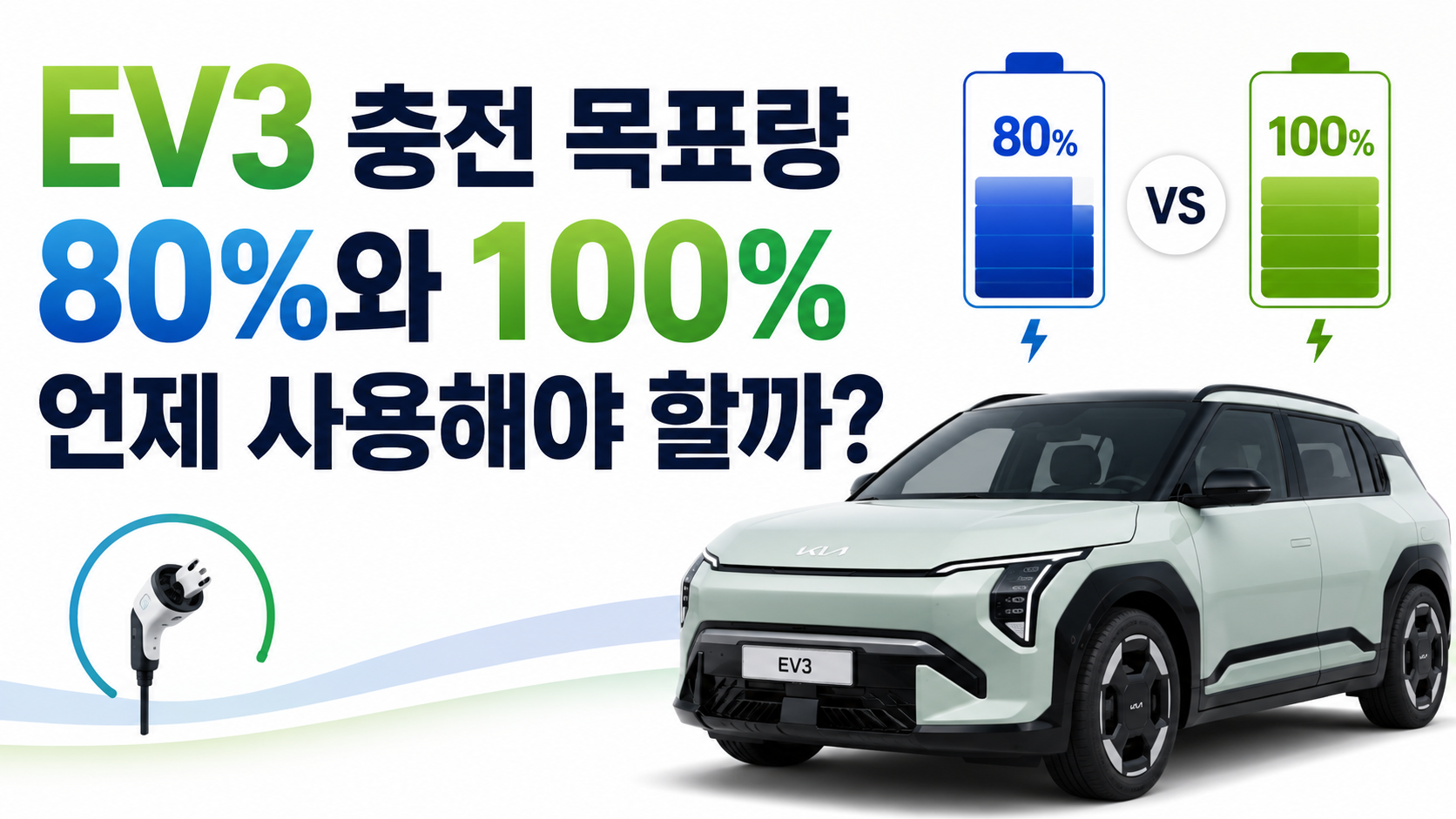 EV3 충전 목표량 80%와 100%는 언제 사용해야 할까? 썸네일